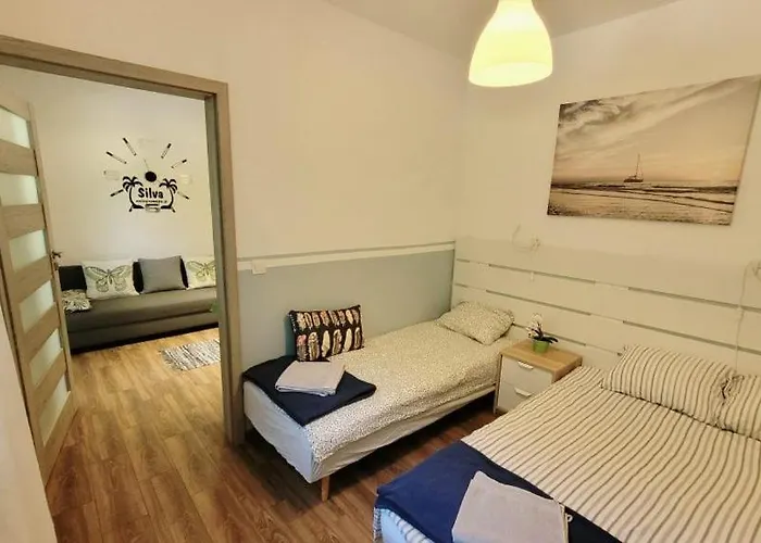 公寓 Silva Caloroczny Na Wyspie Sobieszewskiej 格但斯克